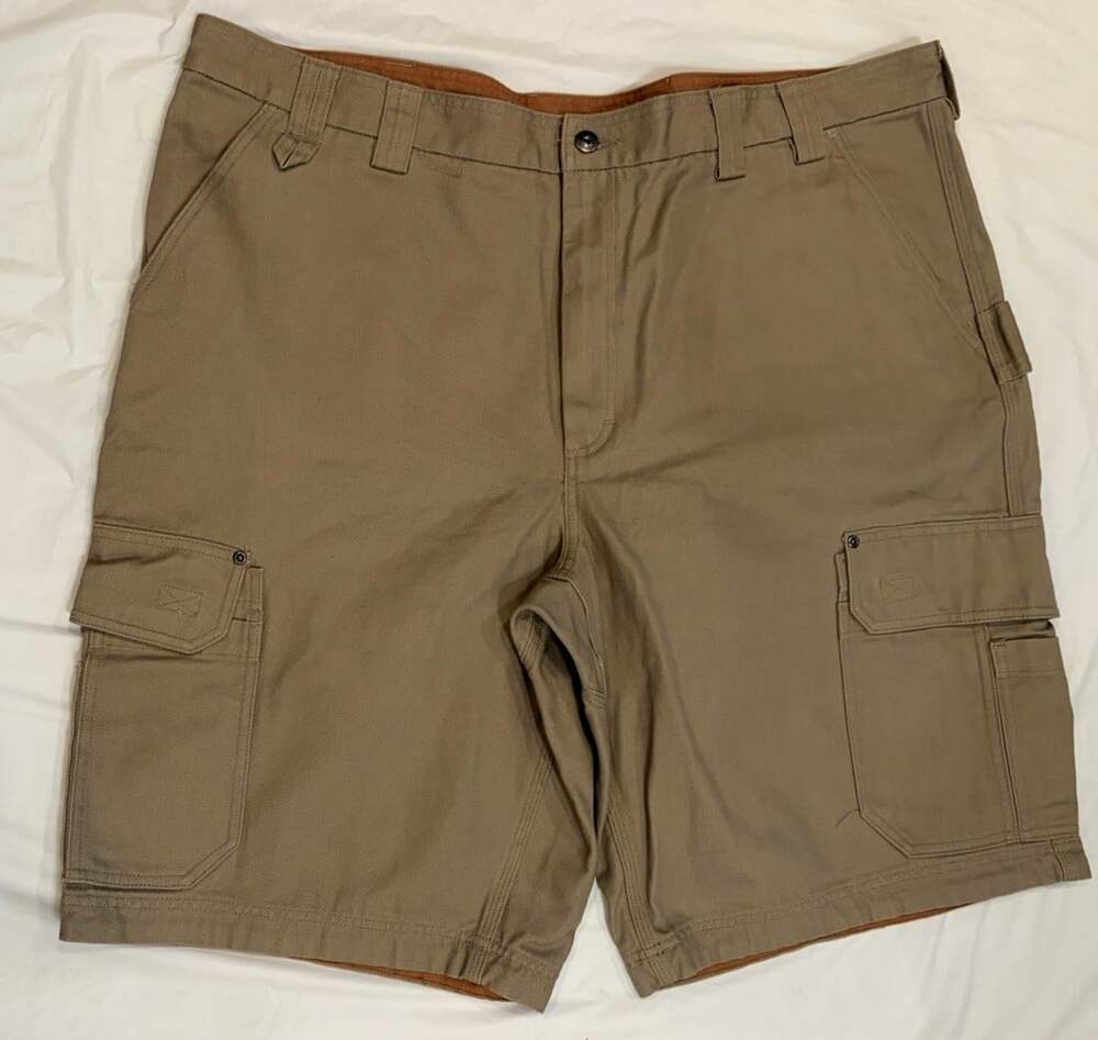 Duluth Trading Co Shorts Men's 46x12 Tan Cargo